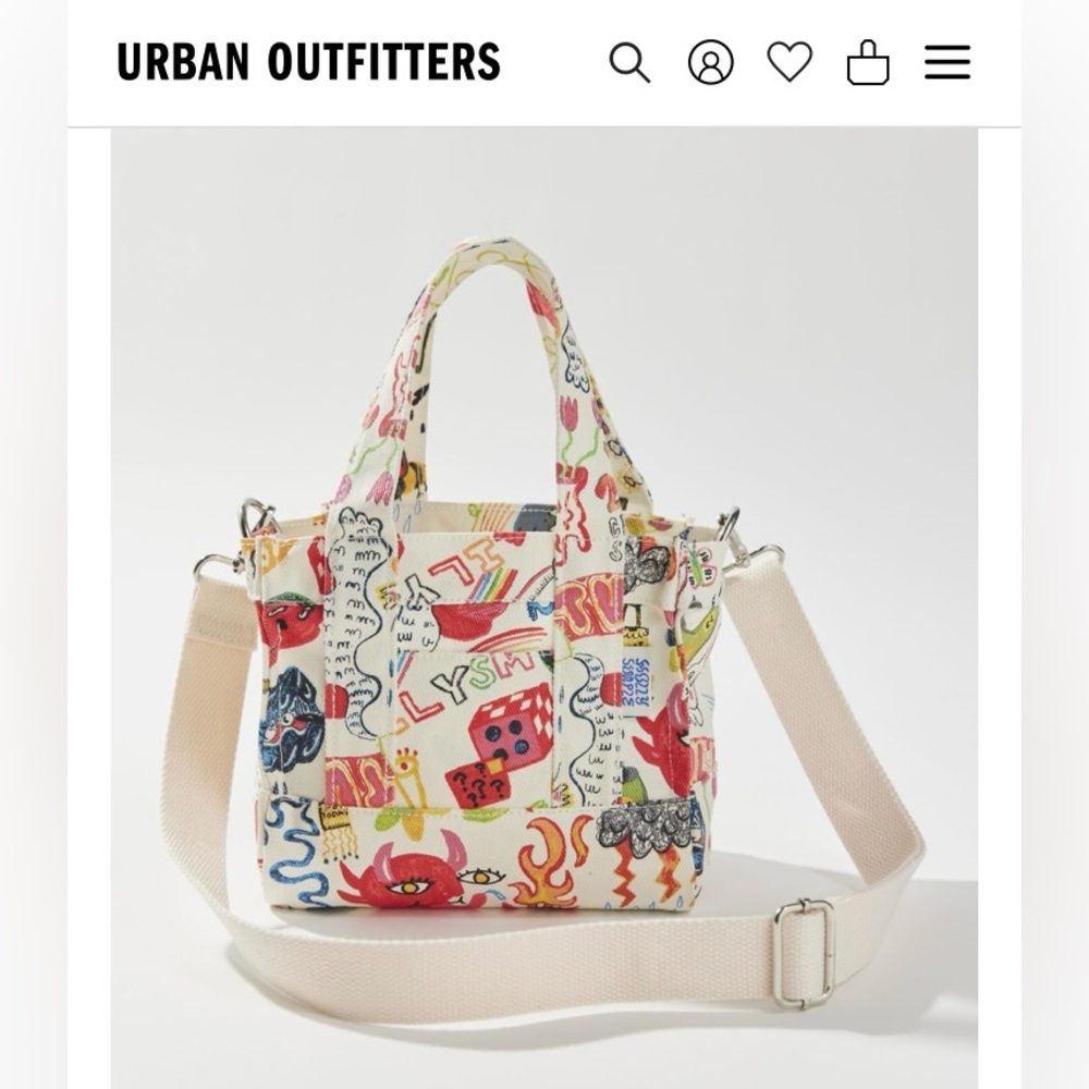 Urban Outfitters Holly simple Mini tote bag NWT - Picture 2 of 12